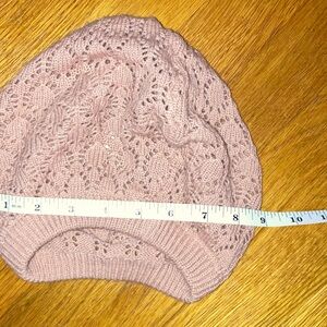 Light Pink Crochet Beanie